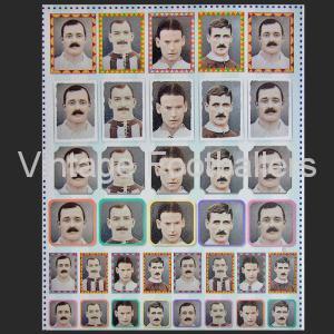 Vintage Footballers Personalised Sticker Sheet